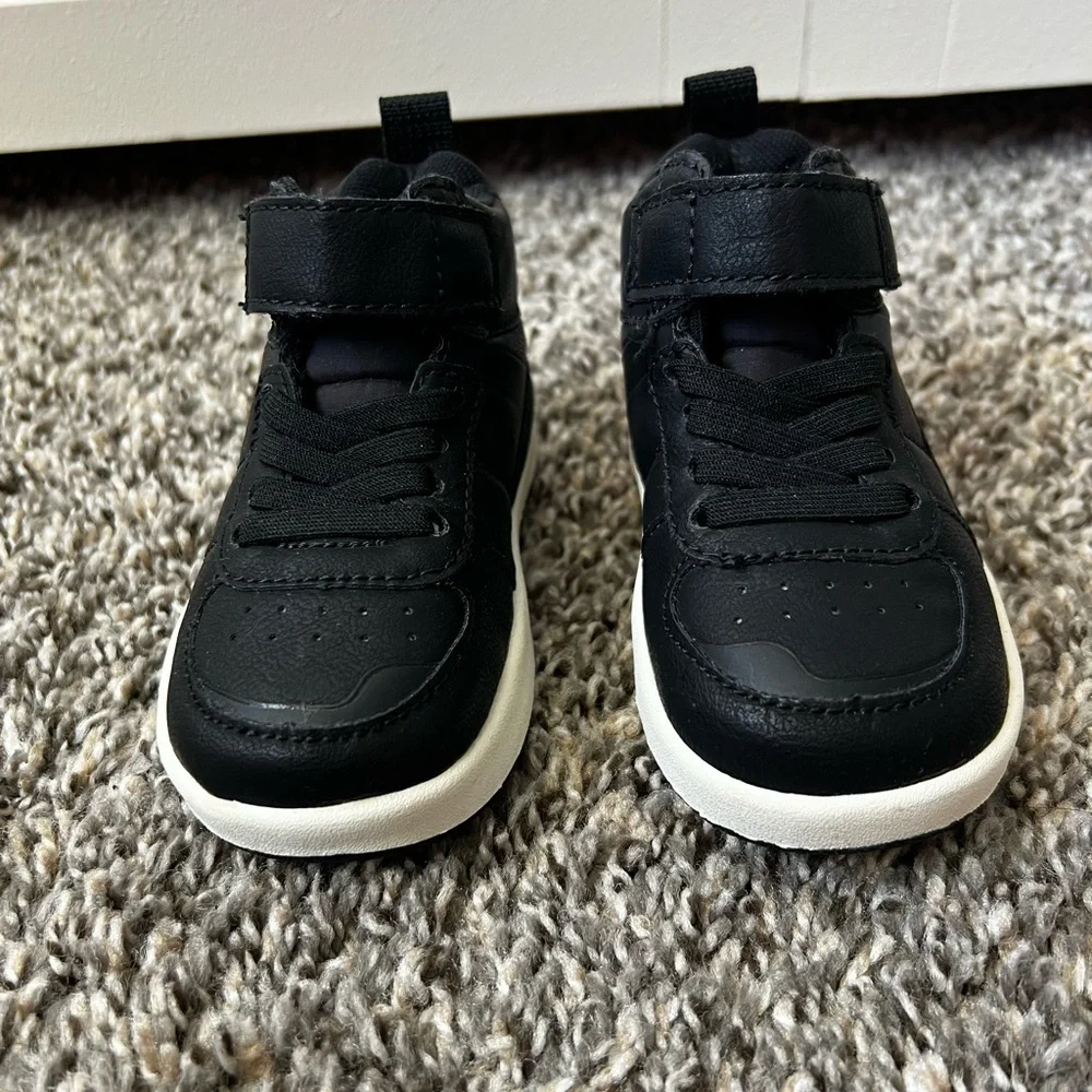 Zara Kids Black Velcro Strap Sneakers Toddler Size US 4.5 /‎ EU 20